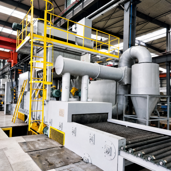 Mesh/Track Through Shot Blasting Machine