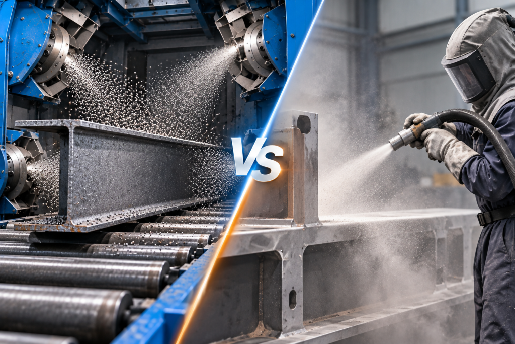 Shot Blasting vs Sandblasting: Which Surface Preparation Process Should You Choose?