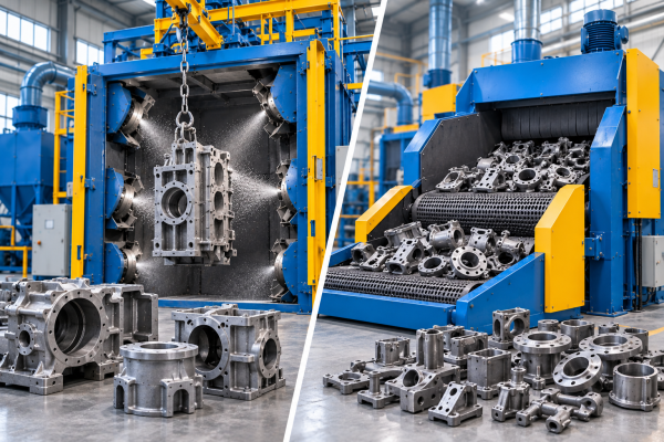 Hook-Type vs Tumble Belt Shot Blasting Machines: Key Differences and Applications